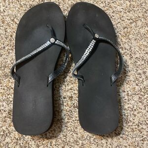 Black Platform Flip Flops
